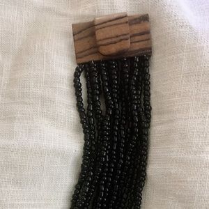 Beaded Wood Bracelet